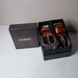 Set Of Mens 36 Khaki And Brown Belts